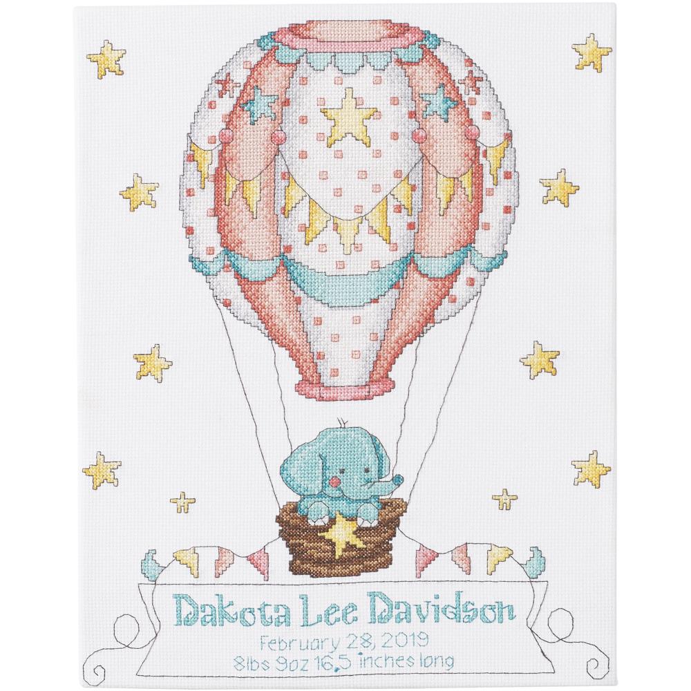 (image for) Up, Up & Away Counted Cross Stitch Blanket Kit